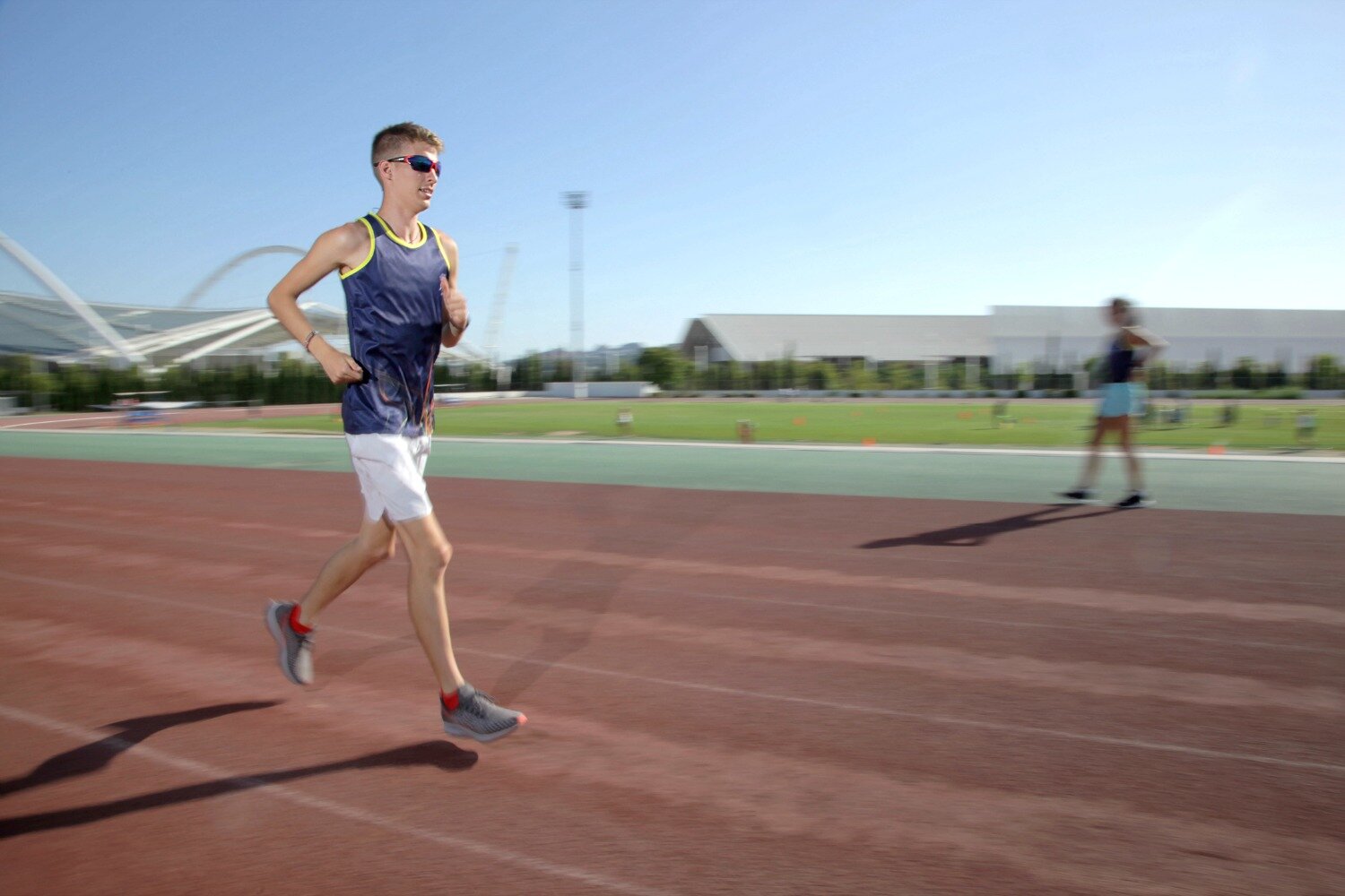 Athens marathon collection blue tt man